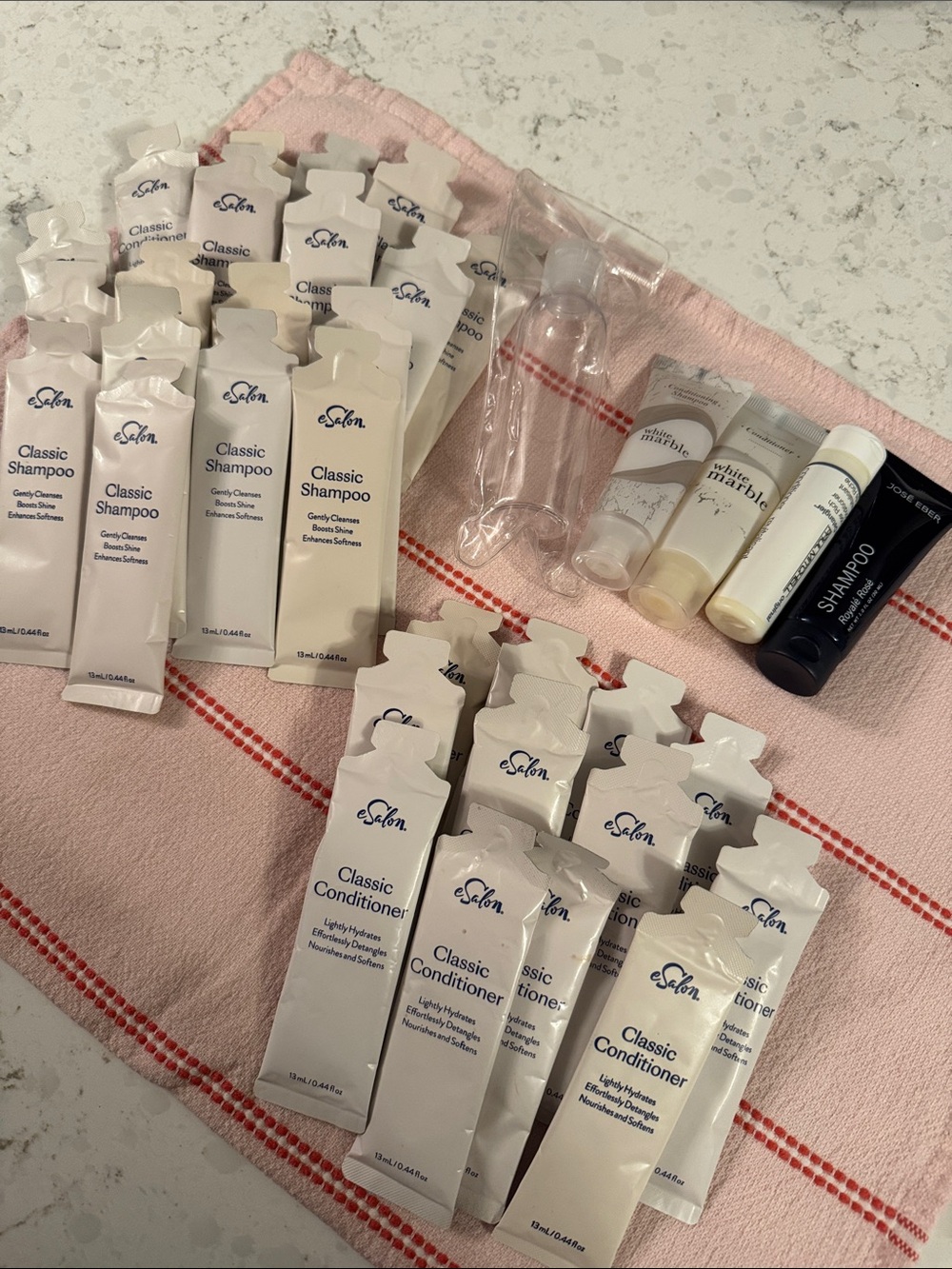 ESalon Classic Shampoo & Conditioner Travel Size pacs and Accessories!